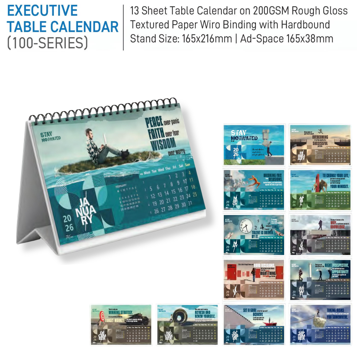 Executive Table Calendar