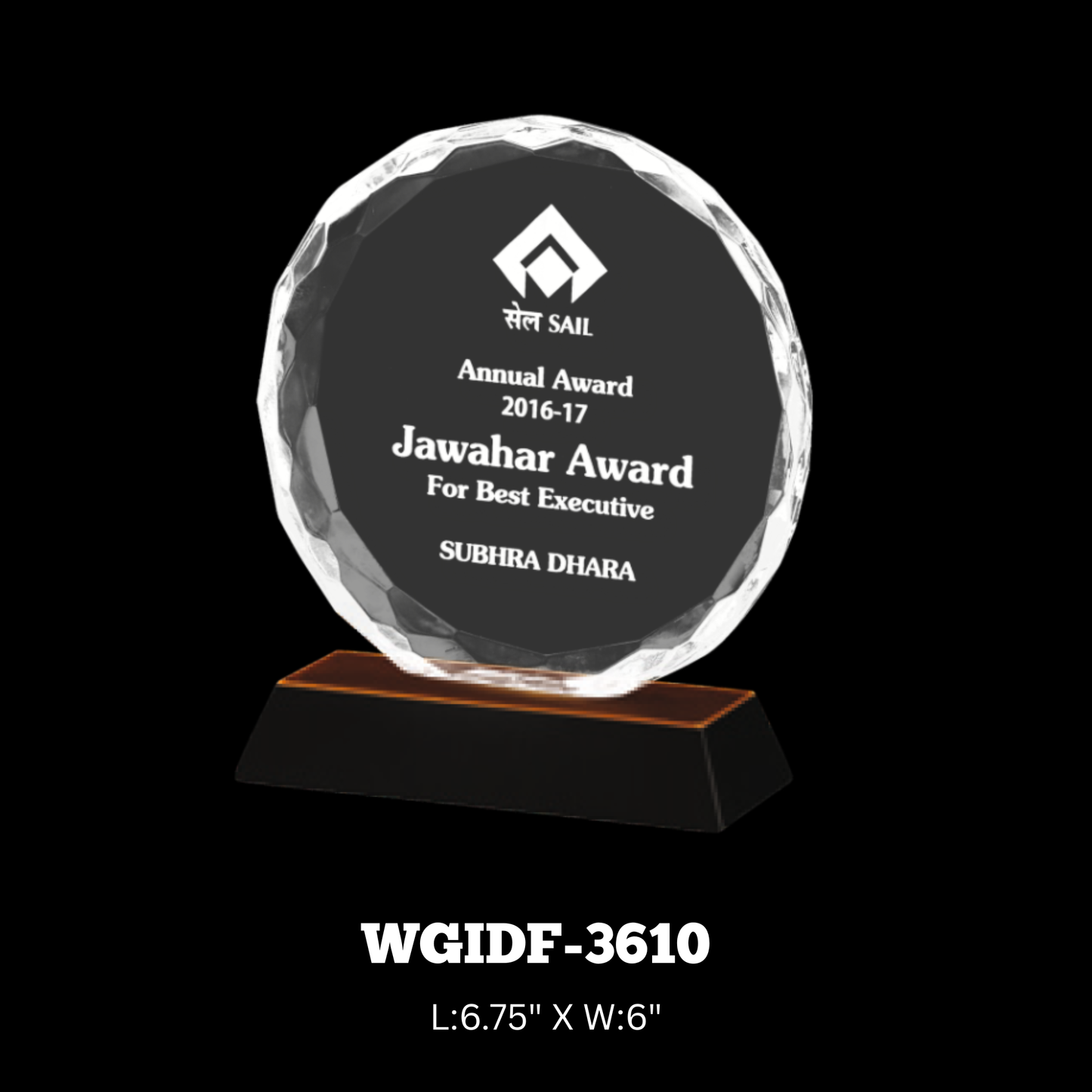 Acrylic Trophy-WGIDF-3610