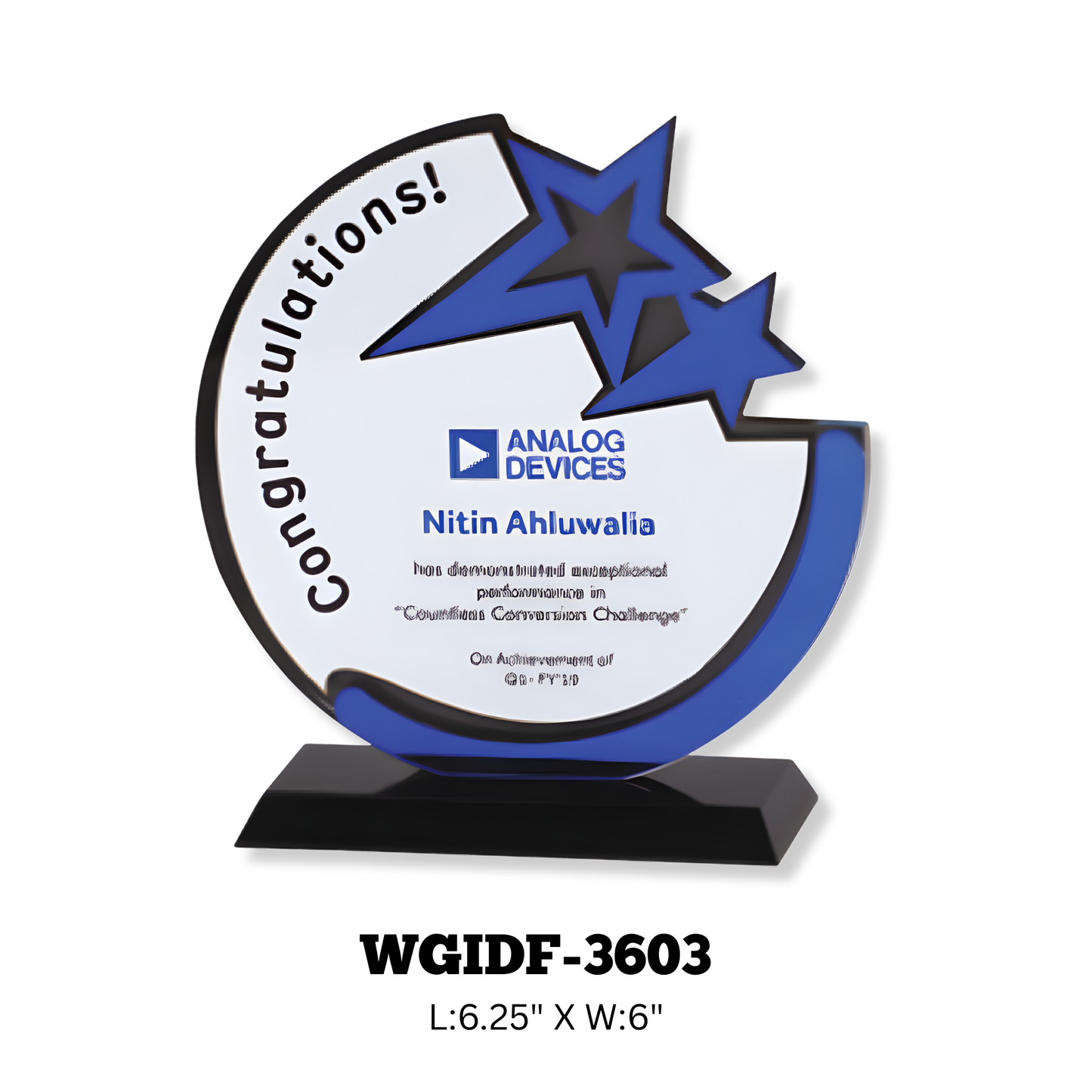 Acrylic Trophy-WGIDF-3603