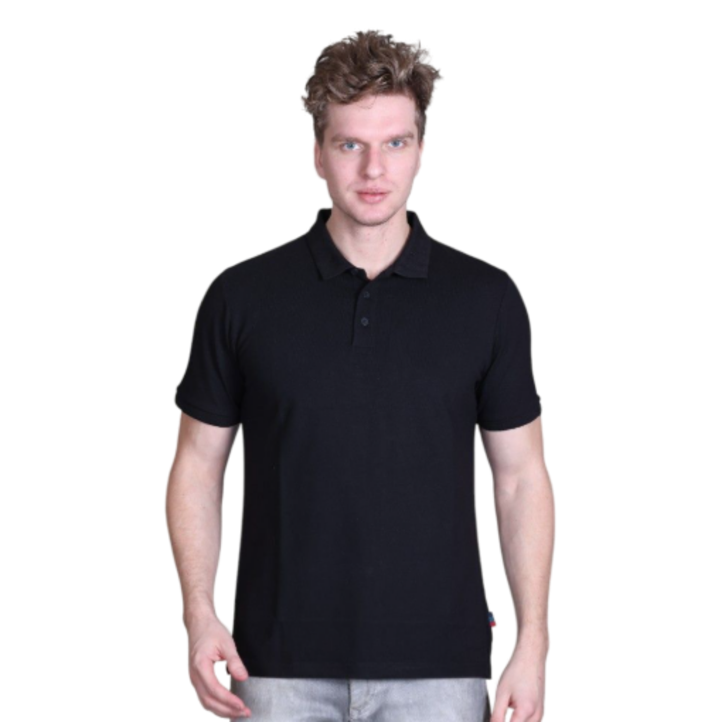 Indian Terrain Jacquard Collar Solid T-Shirt