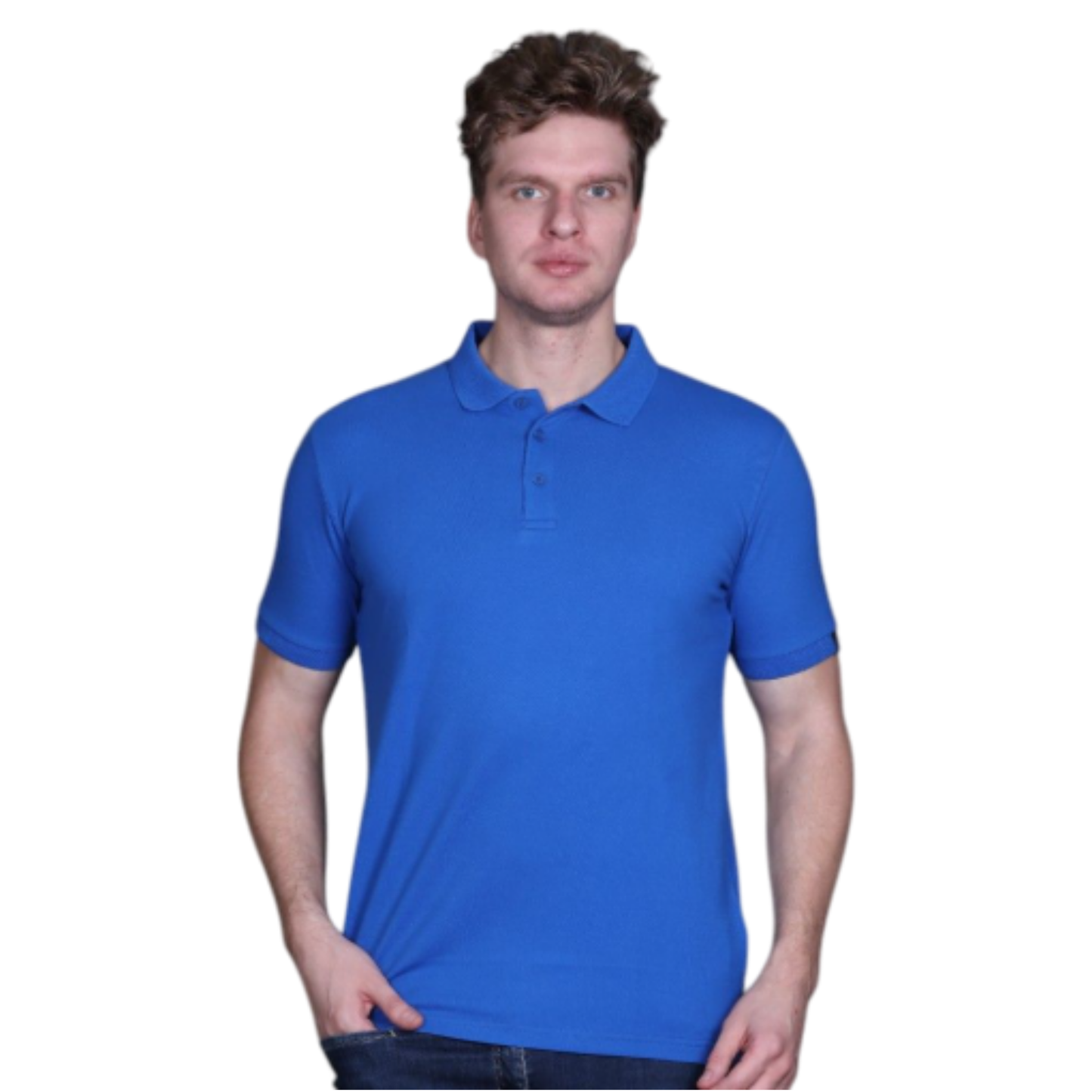 Indian Terrain Jacquard Collar Solid T-Shirt