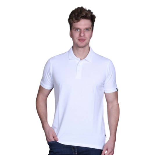 Indian Terrain Jacquard Collar Solid T-Shirt